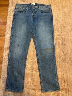 Sid Mashburn Classic Men's Blue Straight-Leg Jeans 38/32